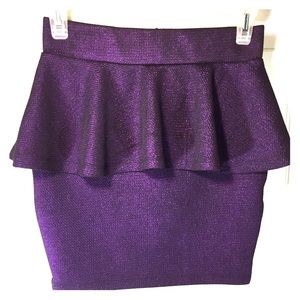 2 B bebe Peplum Miniskirt